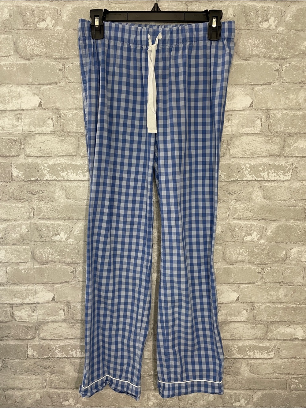J. Crew Blue Gingham Drawstring Lounge/Pajama Pants